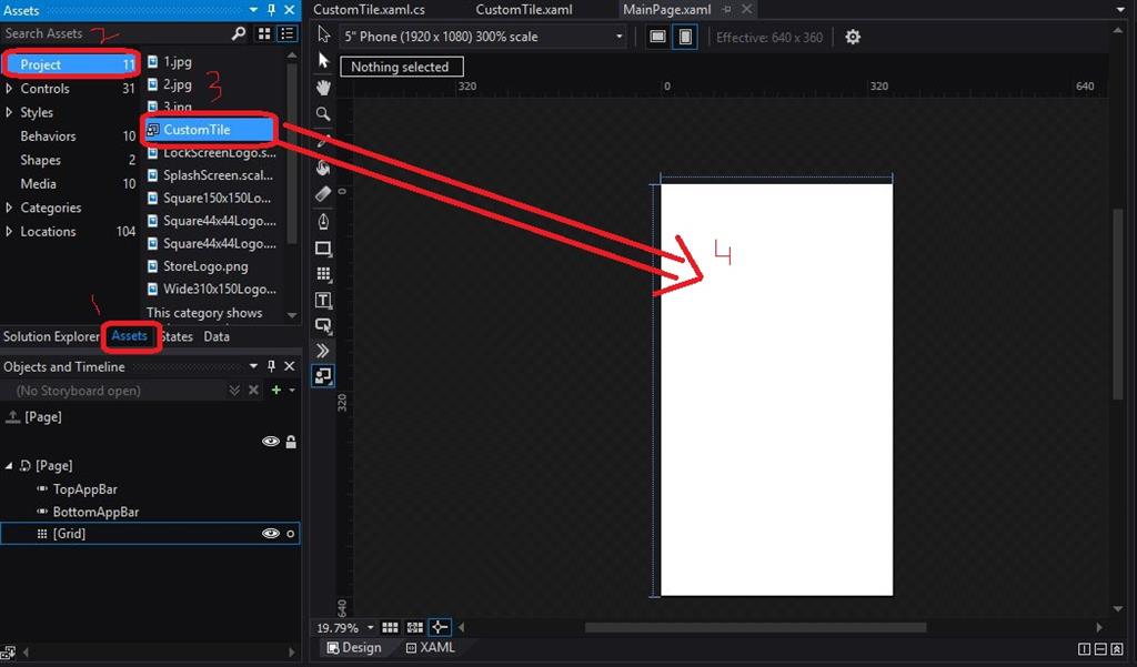 Drag and draw your user control
